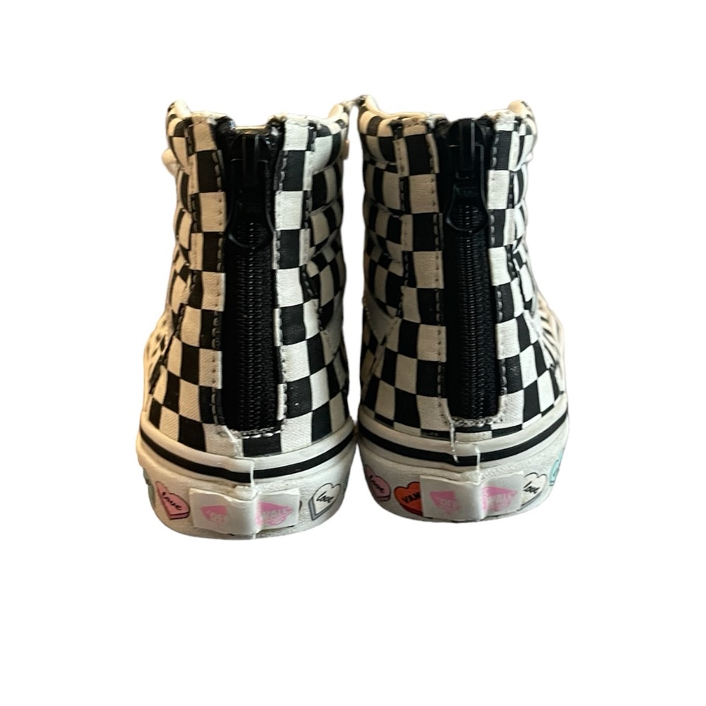 Vans SK8 HI Candy Hearts Black, Checkered, size 2 girls - Picture 6 of 10